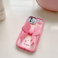 thumbnail image 1 of Pink Bow-Knot Phone Case Compatible with iPhone 14 Pro Max, Cute 3D Korea Dopamine Cartoon Pink Bow Tie iPhone Cases with Butterfly Folding Stand Shockproof Silicone Soft Case, 1 of 12