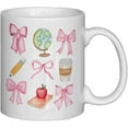 thumbnail image 1 of Pink Bow Mug,Coquette Mugs For Girl, Ribbon Bows Coffee Mugs, Bow CupsPink Bow Lovers Gift, Pink Gifts for Girls Mug 11 oz,Coffee Cups, 1 of 5