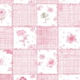thumbnail image 1 of Pink Bow Peel and Stick Wallpaper Pink Floral Patchwork Gingham Grid Squares Botanical Wall Mural 23.6in x 9.8ft Self Adhesive Removable Wall Paper Renter Friendly Wallpaper for Girls Women Bedroom, 1 of 8