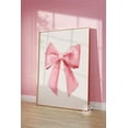 thumbnail image 1 of Pink Bow Print, Coquette Room Decor Aesthetic, Pink Nursery Girly Wall Art, French Pastel Hair Bow Poster, , Art Wall Art Decor For Home Office, 8x12 UNFRAMED, 1 of 3