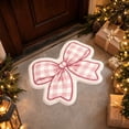 thumbnail image 1 of Pink Bow Rug,Cute Coquette Room Decor Area Rug, Ultra-Soft Fluffy Kawaii Bath Mat, Non-Slip Washable Floor Mat for Girls Bedroom, Nursery and Preppy Bathroom, 1 of 7
