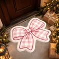 thumbnail image 1 of Pink Bow Rug,Cute Coquette Room Decor Area Rug, Ultra-Soft Fluffy Kawaii Bath Mat, Non-Slip Washable Floor Mat for Girls Bedroom, Nursery and Preppy Bathroom, 1 of 7