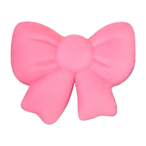 Pink Bow Shaped Squishy Stress Toy with Soft Squeeze Design, Single Piece, for Relief, Sensory Squeeze Toy