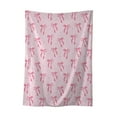 thumbnail image 1 of Pink Bow Throw Blanket, Flannel Soft Cute Bow Decor Lightweight Aesthetic Room Christmas Thanksgiving Decor Gifts for Women Friends, 27.56x39.37in, 1 of 6