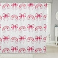 thumbnail image 1 of Pink Bowknot Princess Shower Curtains,Rainbow Cloud Bow Tie Toddler Bathroom Curtains for Girls Women,Bow Princess Tale Style Cartoon Dreamy Waterproof Curtains,12 Hooks Suits,72" W x 72" L, 1 of 3