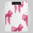 thumbnail image 1 of Pink Bowknots Watercolor Foldable Binder Folder Clipboard with Pen Slot Double Clips A4 Size File Storage, 1 of 8