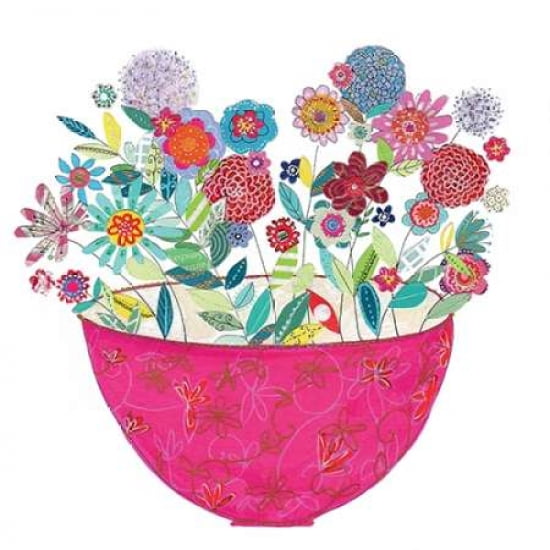 Pink Bowl Canvas Art - Kim Anderson (24 x 24)