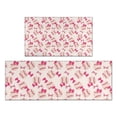 thumbnail image 1 of Pink Bows and Baseballs Pattern Kitchen Rugs Sets Of 2,Anti Fatigue Kitchen Mat Rugs Non Slip Washable,Decorative Kitchen Floor Mats for Kitchen,Sink,Laundry,17"x30"+17"x47", 1 of 7