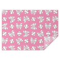 thumbnail image 1 of Pink Bows and Baseballs Pattern Rectangle Tablecloth 60"x84",Waterproof Polyester Rectangle Table Cloth, Wipeable Spillproof Polyester Tablecloth for Dining, Camping, Indoor and Outdoor, 1 of 5