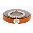 thumbnail image 1 of Pink Box Iced Out Inspirational Emblem Bracelet in Rose Gold, 1 of 1