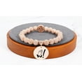 thumbnail image 1 of Pink Box Iced Out Inspirational Emblem Bracelet in Rose Gold, 1 of 1