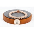 thumbnail image 1 of Pink Box Iced Out Inspirational Emblem Bracelet in Rose Gold, 1 of 1