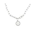 thumbnail image 1 of Pink Box Women's Inspirational Adjustable Oval Link Necklace, 1 of 1