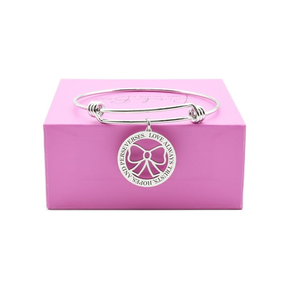 Pink Box Women's Inspirational Expandable Wire Bracelet