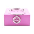 thumbnail image 1 of Pink Box Women's Inspirational Open Cable Bracelet, 1 of 1