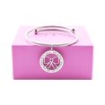 thumbnail image 1 of Pink Box Women's Inspirational Open Cable Bracelet, 1 of 1