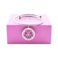 thumbnail image 1 of Pink Box Women's Inspirational Open Cable Bracelet, 1 of 1