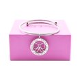 thumbnail image 1 of Pink Box Women's Inspirational Open Cable Bracelet, 1 of 1