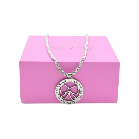 Pink Box Women's Inspirational Rope Necklace