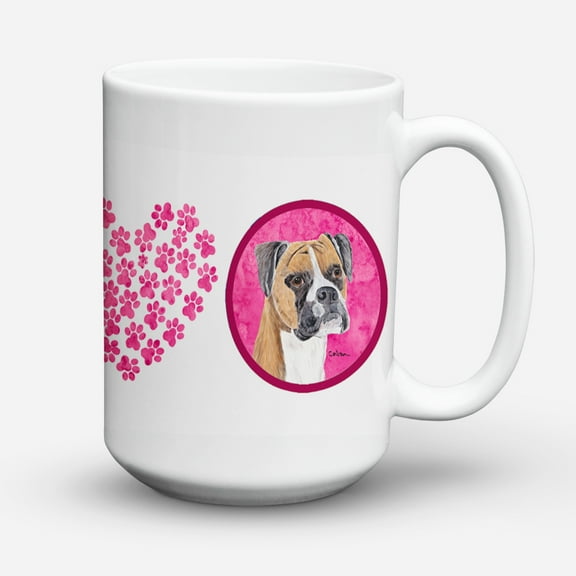 Pink Boxer Coffee Mug 15 oz