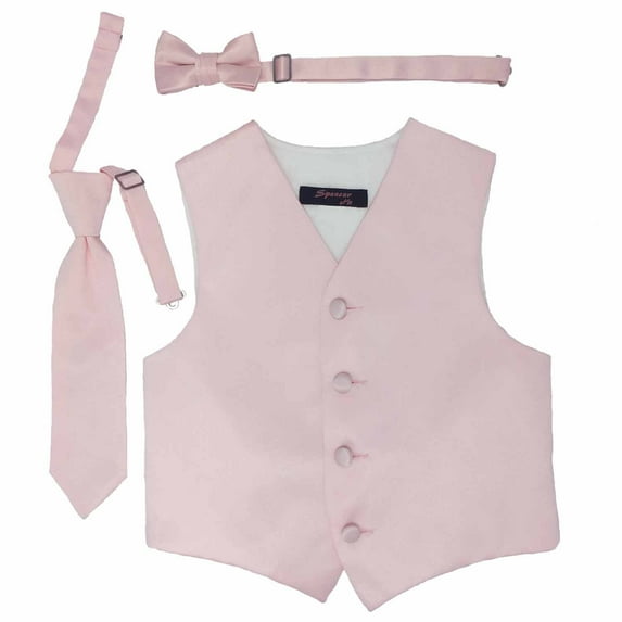 Pink Boys Satin Vest Spencer J - Boys 1-2