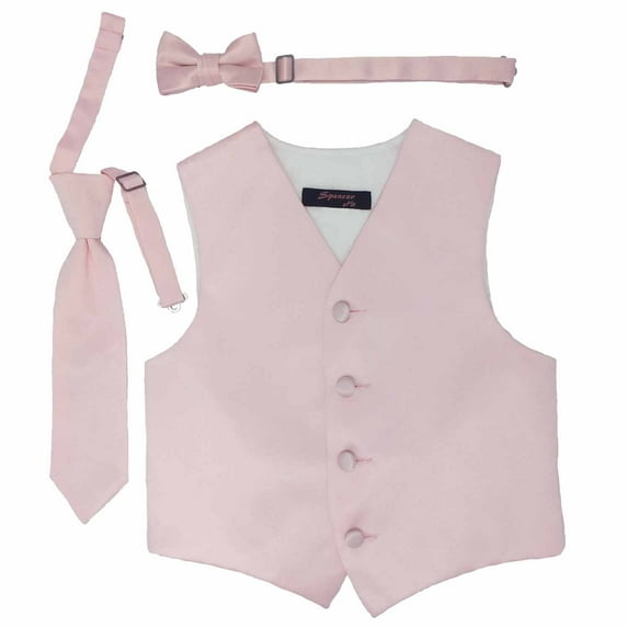 Pink Boys Satin Vest Spencer J - boys 7-8