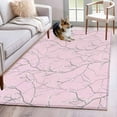 thumbnail image 1 of Pink Branches Kitchen Runner Rug 2.7x5 Washable Runners for Hallway Non Slip Vintage Art Farmhouse Large Area Rug Indoor Floor Carpet for Bathroom Laundry Entryway Bedroom Living Room, 1 of 8