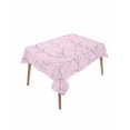 thumbnail image 1 of Pink Branches Table Cloth, Waterproof Tablecloth for Rectangle Tables, Vintage Art Farmhouse Reusable Washable Fabric Table Cover for Restaurant Kitchen Dining Tables 52"x70", 1 of 9