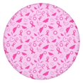 thumbnail image 1 of Pink Breast Cancer Awareness Pattern Round Fitted Tablecloth with Elastic Edge,Dining Table Cover Waterproof,Outdoor Round Tablecloth for Camping,Dining,Indoor and Outdoor, 1 of 7