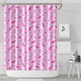 thumbnail image 1 of Pink Breast Cancer Awareness Pattern Shower Curtain 72"x84" ,Bathroom Decorative Shower Curtains Set with 12 Hooks,Modern Waterproof Washable Shower Curtain, 1 of 6
