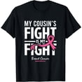 thumbnail image 1 of Pink Breast Cancer Cousin Survivor Support Cousin T-Shirt, 1 of 4