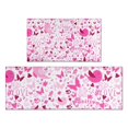 thumbnail image 1 of Pink Breast Cancer Kitchen Rugs Sets Of 2,Anti Fatigue Kitchen Mat Rugs Non Slip Washable,Decorative Kitchen Floor Mats for Kitchen,Sink,Laundry,17"x30"+17"x47", 1 of 7