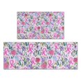thumbnail image 1 of Pink Breast Cancer Kitchen Rugs Sets Of 2,Anti Fatigue Kitchen Mat Rugs Non Slip Washable,Decorative Kitchen Floor Mats for Kitchen,Sink,Laundry,17"x30"+17"x47", 1 of 7