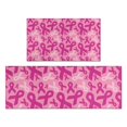 thumbnail image 1 of Pink Breast Cancer Kitchen Rugs Sets Of 2,Anti Fatigue Kitchen Mat Rugs Non Slip Washable,Decorative Kitchen Floor Mats for Kitchen,Sink,Laundry,17"x30"+17"x47", 1 of 7