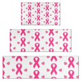 thumbnail image 1 of Pink Breast Cancer Kitchen Rugs Sets Of 3,Kitchen Runner Rugs Non Skid Washable,Decorative Kitchen Floor Mats for Kitchen,Sink,Laundry,17"x30"+ 17"x47" + 17"x59", 1 of 6