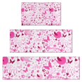 thumbnail image 1 of Pink Breast Cancer Kitchen Rugs Sets Of 3,Kitchen Runner Rugs Non Skid Washable,Decorative Kitchen Floor Mats for Kitchen,Sink,Laundry,17"x30"+ 17"x47" + 17"x59", 1 of 6