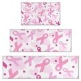 thumbnail image 1 of Pink Breast Cancer Kitchen Rugs Sets Of 3,Kitchen Runner Rugs Non Skid Washable,Decorative Kitchen Floor Mats for Kitchen,Sink,Laundry,17"x30"+ 17"x47" + 17"x59", 1 of 6
