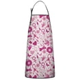 thumbnail image 1 of Pink Breast Cancer and Love Apron-Garden Aprons for Women with Pockets-Cotton Linen Waterproof Kitchen Cooking Gardening Aprons Adjustable for Kitchen,Cooking,BBQ and Salon 33"x27", 1 of 7