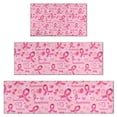 thumbnail image 1 of Pink Breast Cancer and Love Kitchen Rugs Sets Of 3,Kitchen Runner Rugs Non Skid Washable,Decorative Kitchen Floor Mats for Kitchen,Sink,Laundry,17"x30"+ 17"x47" + 17"x59", 1 of 6