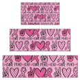 thumbnail image 1 of Pink Breast Cancer and Love Kitchen Rugs Sets Of 3,Kitchen Runner Rugs Non Skid Washable,Decorative Kitchen Floor Mats for Kitchen,Sink,Laundry,17"x30"+ 17"x47" + 17"x59", 1 of 6