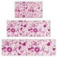 thumbnail image 1 of Pink Breast Cancer and Love Kitchen Rugs Sets Of 3,Kitchen Runner Rugs Non Skid Washable,Decorative Kitchen Floor Mats for Kitchen,Sink,Laundry,17"x30"+ 17"x47" + 17"x59", 1 of 6
