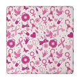 thumbnail image 1 of Pink Breast Cancer and Love Square Fitted Tablecloth with Elastic Edge,Square Table Cover,Washable Elastic Table Cover for Home Kitchen Party Decor 34"x34", 1 of 6