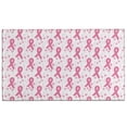 thumbnail image 1 of Pink Breast Cancer and Pioneer Flower Door Rugs,Washable Non Slip Door Mats Indoor,Decorative Door Mats,Entry Mat Indoor for Entrance,Bedroom,Kitchen,Bathroom,17"x30", 1 of 6
