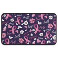 thumbnail image 1 of Pink Breast Cancer and Pioneer Flower Door Rugs,Washable Non Slip Door Mats Indoor,Decorative Door Mats,Entry Mat Indoor for Entrance,Bedroom,Kitchen,Bathroom,30"x17", 1 of 6