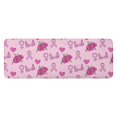 thumbnail image 1 of Pink Breast Cancer and Pioneer Flower Kitchen Rug Mat,Kitchen Runner Rugs Non Skid Washable,Decorative Kitchen Floor Mats for Kitchen,Sink,Laundry,17"x47.2", 1 of 7