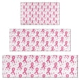 thumbnail image 1 of Pink Breast Cancer and Pioneer Flower Kitchen Rugs Sets Of 3,Kitchen Runner Rugs Non Skid Washable,Decorative Kitchen Floor Mats for Kitchen,Sink,Laundry,17"x30"+ 17"x47" + 17"x59", 1 of 6