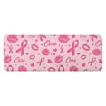 thumbnail image 1 of Pink Breast Cancer and Pioneer Flower Love Kitchen Rug Mat,Kitchen Runner Rugs Non Skid Washable,Decorative Kitchen Floor Mats for Kitchen,Sink,Laundry,17"x47.2", 1 of 7