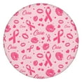 thumbnail image 1 of Pink Breast Cancer and Pioneer Flower Love Round Fitted Tablecloth with Elastic Edge,Dining Table Cover Waterproof,Outdoor Round Tablecloth for Camping,Dining,Indoor and Outdoor, 1 of 7