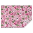 thumbnail image 1 of Pink Breast Cancer and Pioneer Flower Rectangle Tablecloth 60"x84",Waterproof Polyester Rectangle Table Cloth, Wipeable Spillproof Polyester Tablecloth for Dining, Camping, Indoor and Outdoor, 1 of 5