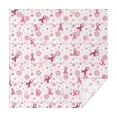 thumbnail image 1 of Pink Breast Cancer and Pioneer Flower Square Tablecloth,Waterproof Square Table Cover,Wipeable Spillproof Washable Table Cover for Home Kitchen Party Decor 42"X42"(107x107cm), 1 of 6